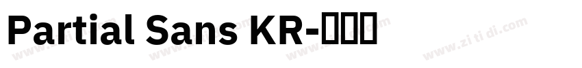 Partial Sans KR字体转换